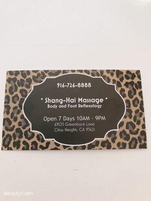 Shang Hai Massage