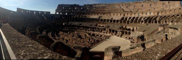 Inside the "Colosseo" with our students!!!