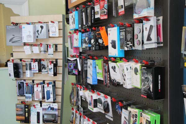 We carry accessories for Apple and Samsung phones, and many more!