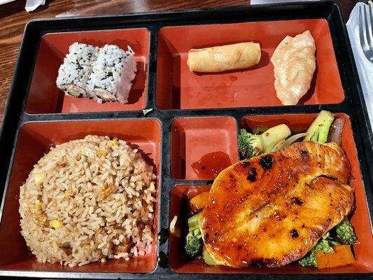 Salmon bento