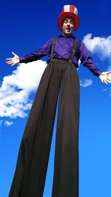 Stilt walking for larger events