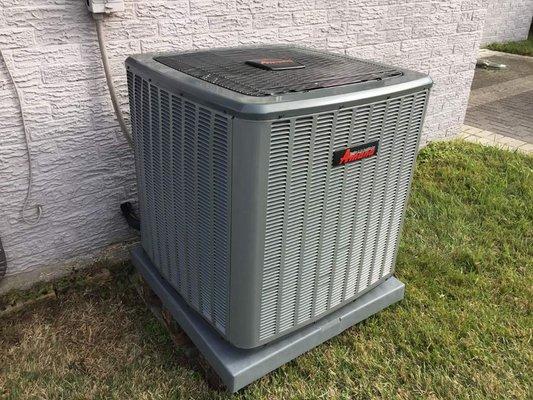 Installed new 16 seer amana with lifetime warranty on the compressor