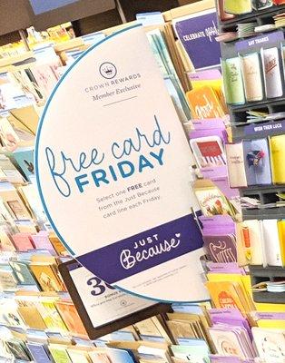 Hallmark, Newtown Square -- FREE Card Friday! No purchase necessary! Free to sign up, then get FREE cards!