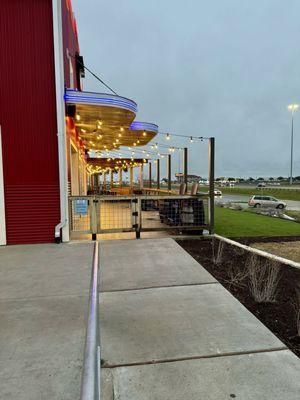 Outside patio...overlooking I-35