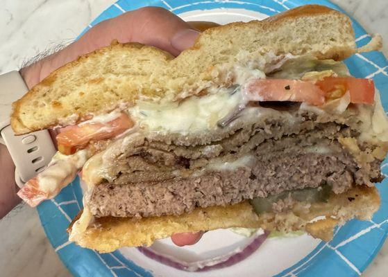 Gyro Provolone Burger