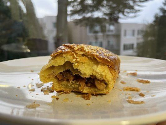 BBQ pork pastry - tasted decent but had some very fatty pieces. Good price for the size!