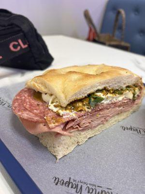 Sofia sandwich with salami