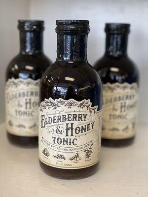 Roots and Leaves Elderberry Honey Tonic - perfect for flu season!