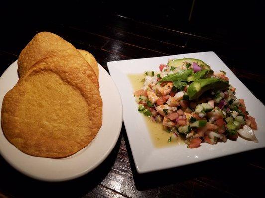 Shrimp ceviche.