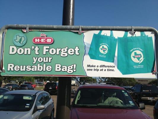 Austin based HEB is leading the charge in eliminating plastic bags filling up our landfills