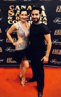 First Place in Salsa at the Canada Salsa Competition