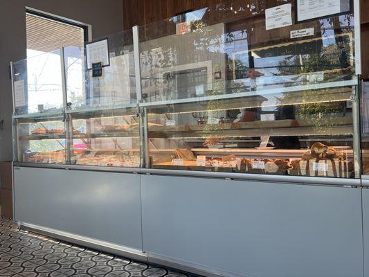 counter with selection of pastries offered