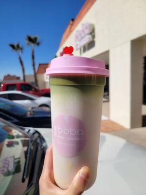 Matcha Made in Heaven - Matcha Rose  Latte   Valentine Special