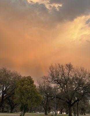 Rainbow over the property