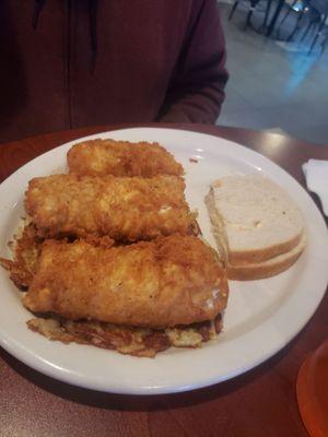 Fish fry and potato pancakes