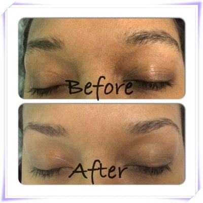 What a difference a brow shaping makes!