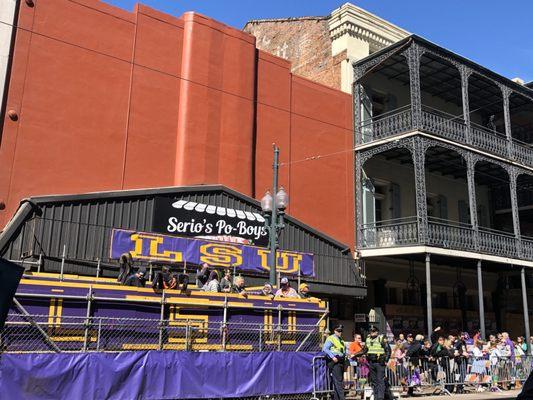 Serio's Po-Boys during Mardi Gras