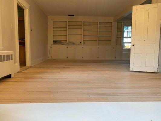 Living/Dining area after sanding