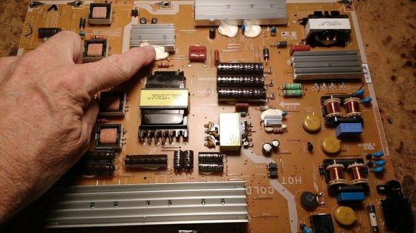 Repair connections on standby power supply Smart TV