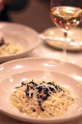 Black truffle risotto with wild mushrooms and Parmesan ($175 restaurant menu)