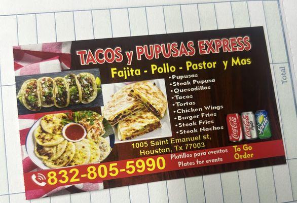 Tacos Y Pupusas Express