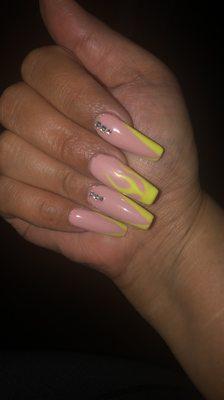 Nude and neon for summer