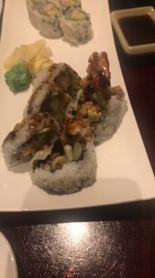 California and shrimp tempura rolls