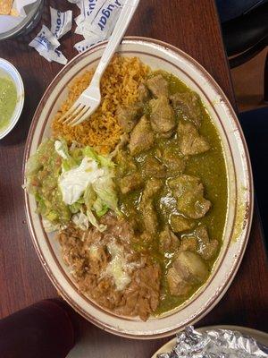 Pork in green salsa  10/10