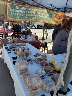 Amazing empanadas,  marranitos, cinnamon rolls, green chile wedding cookies and more.