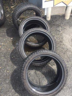 Most of our tires are 2 for $40.00 we have the best quality tires and the best price you will get a bang for your buck.