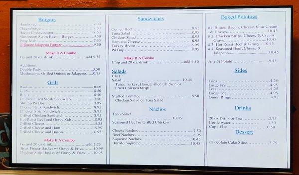 Menu 17Jan23