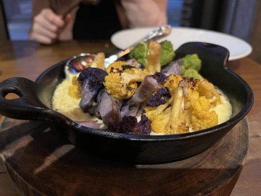 Cauliflower w truffle sauce. Delicious