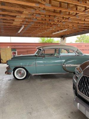 Mr. G's restored '54 Bel Air.