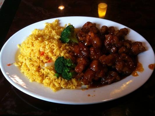 General tso's chicken lunch special