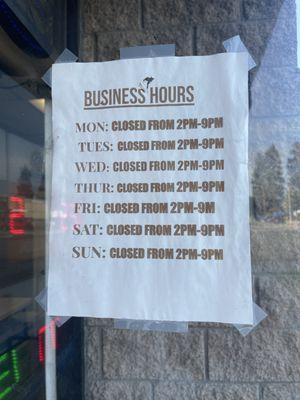 Business hours