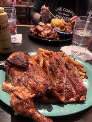 BBQ Chicken and Ribs Combo