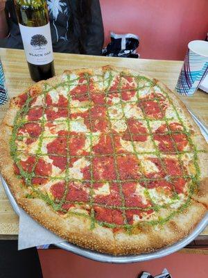 Pesto pizza