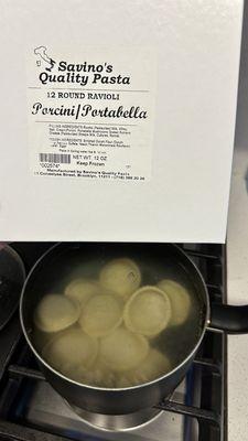 Porcini ravioli