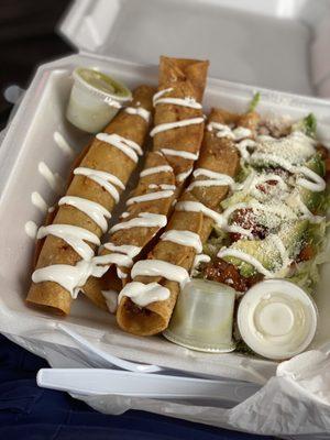 Yum. Chicken flautas!!