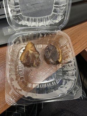 2 Small Ass, Dry Ass Pieces Of Goat for $4