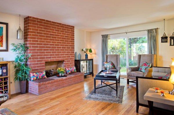 Charming living room with big picture window