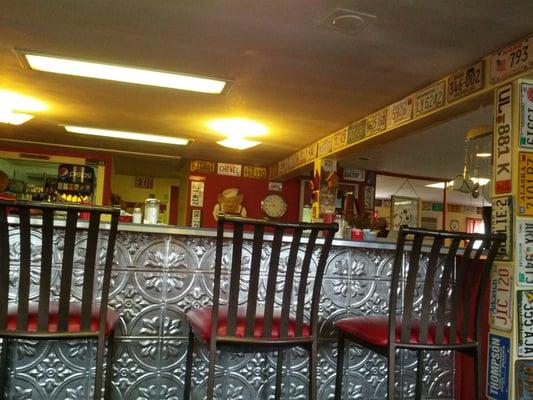 Bar area of the diner. Tons of character here!