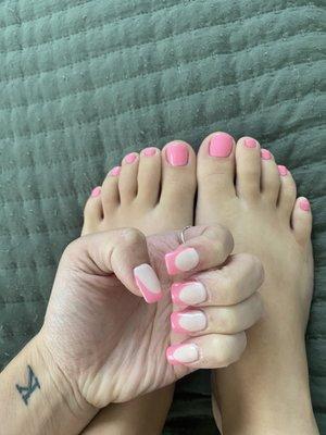 Toes= amazing. Nails= meh.