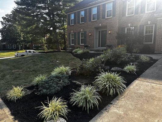 A little mulch can really spruce up a space!