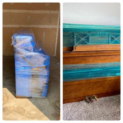 Upright Piano moving Colorado Springs before and after photo