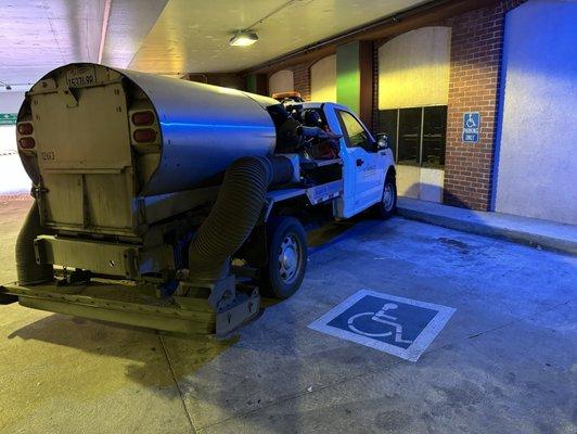 City vehicles breaking their own rules.