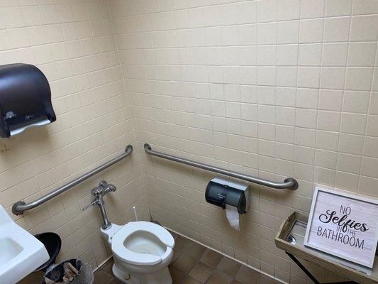 Single stall bathrooms.