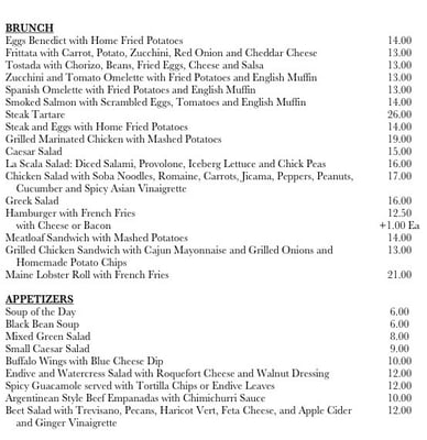 Brunch Menu (subject to change)