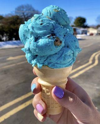 Single Cookie Monster on cone