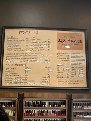 Service menu